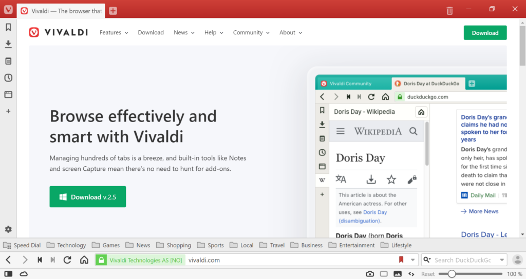 Toolbars Vivaldi Browser Help