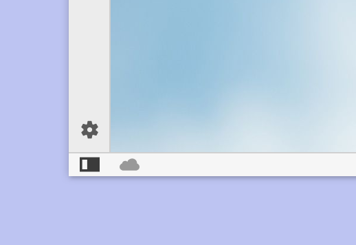 Sync icon on the Status Bar