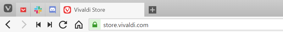 Tab bar with pinned tabs