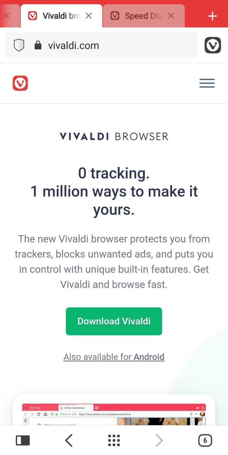 download the new version for android Vivaldi 6.1.3035.84