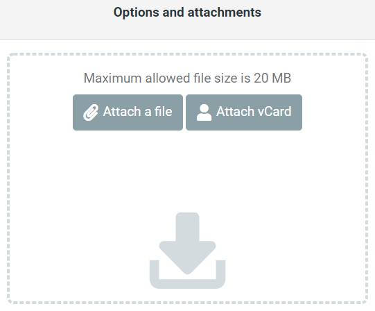 File attachment menu