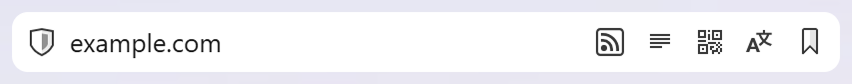 Vivaldi browser's Address Field.