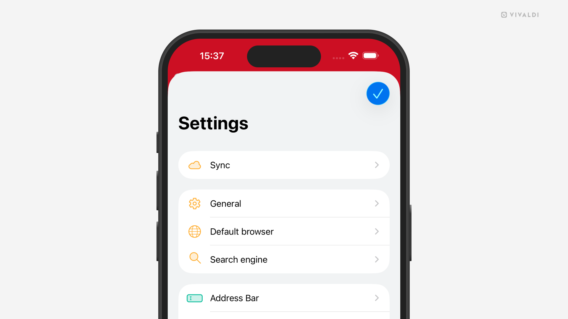 Settings in Vivaldi on iOS | Vivaldi Browser Help